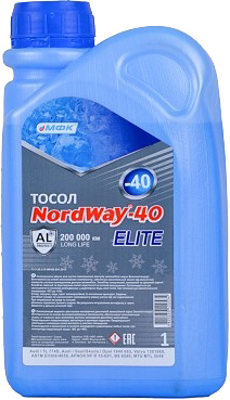 Охолоджувальна рідина NORDWAY тосол, готовий, ТУ, -30°С, 1 л (4820184840256)